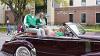 President Armacost and the First Lady ride in the Homecoming Parade with Wes and Vivian Rydell