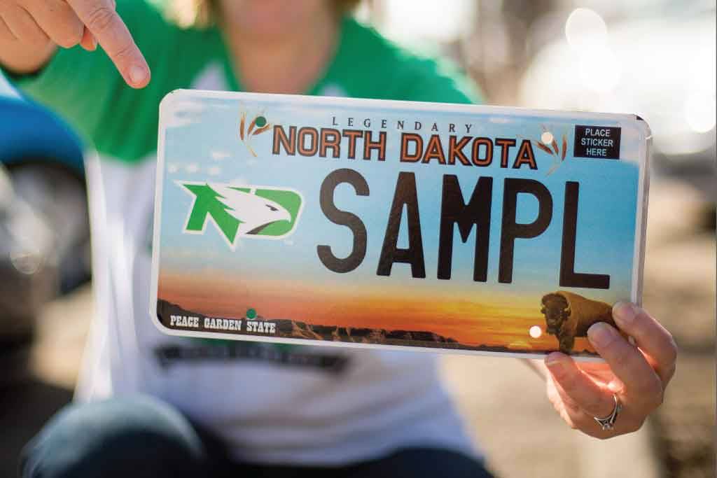 UND License Plate Sample