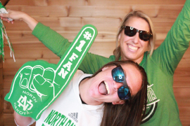 UND Fans in a Photobooth