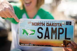 UND License Plate