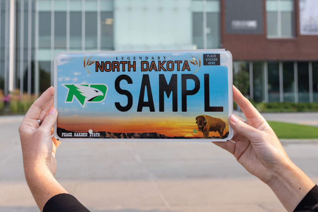 UND License Plate