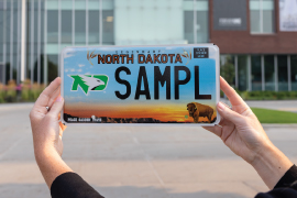 UND License Plate