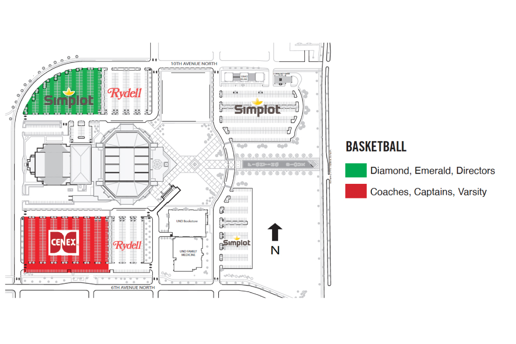 Basketball Parking Map