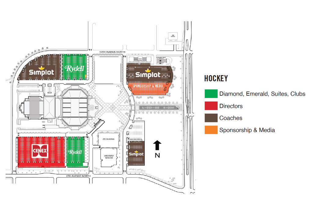 Hockey Parking Map