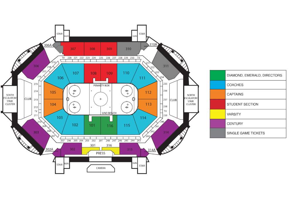 Champions Club Seating at the Ralph Engelstad Arena