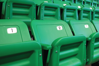 Green Seats in an Arena