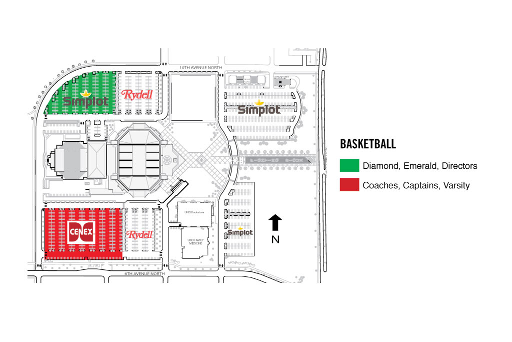 Basketball Parking Map