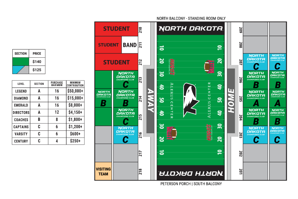 Alerus Center Seating Chart