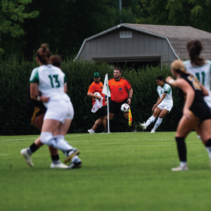 women playing soccer