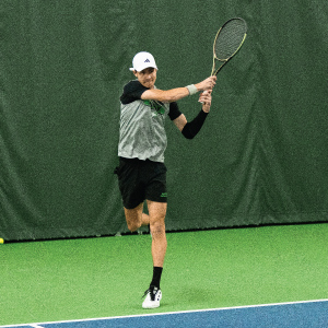 Man playing tennis