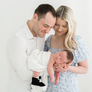 Baby Matteo with his parents Abby and Rocco