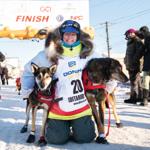 sydnie bahl at finish line