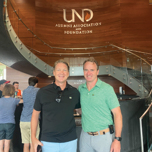 tom and mark at Gorecki Alumni Center