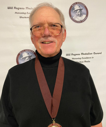 Bruce with medal