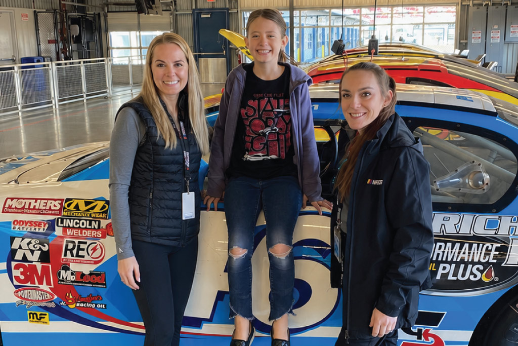 Chantel Carlson and others Chantel at the Kids Cars Calub