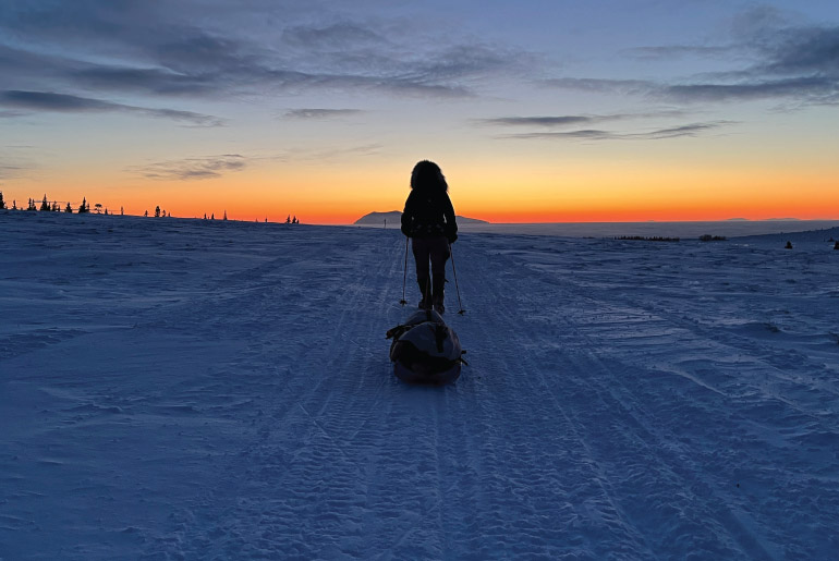Faye Norby in Alaska