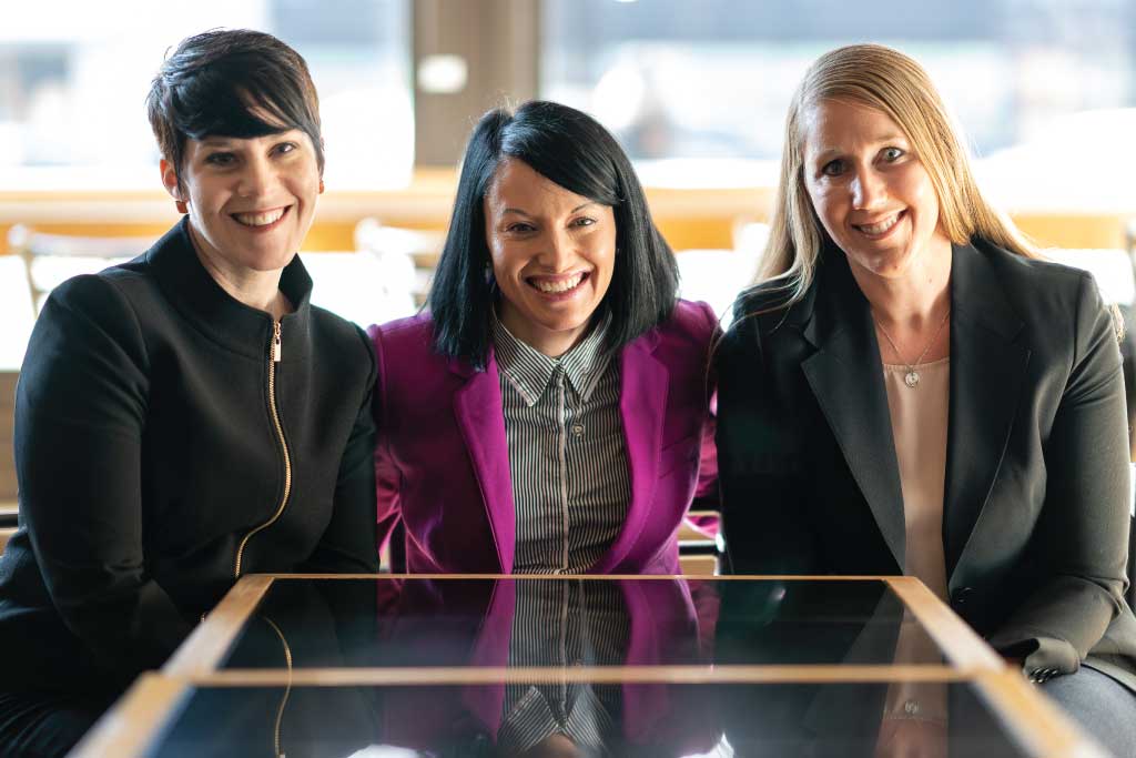 Lori Conroy (left), Jade Rosenfeldt (middle) and Aubrey Zuger (right).