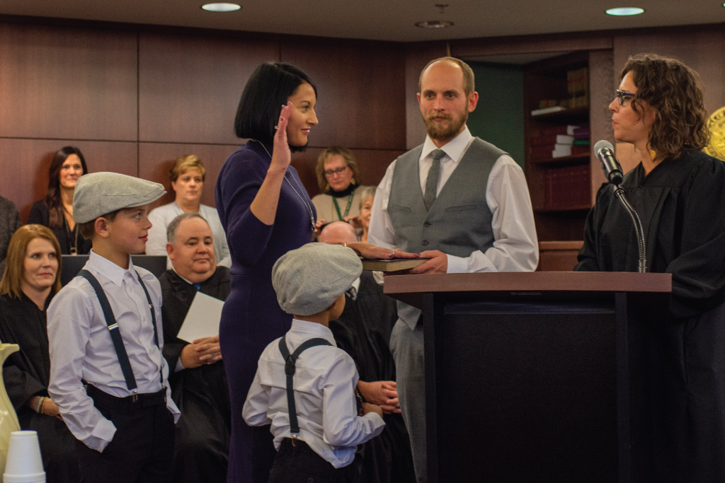 placeholderJudge Jade Rosenfeldt getting sworn in