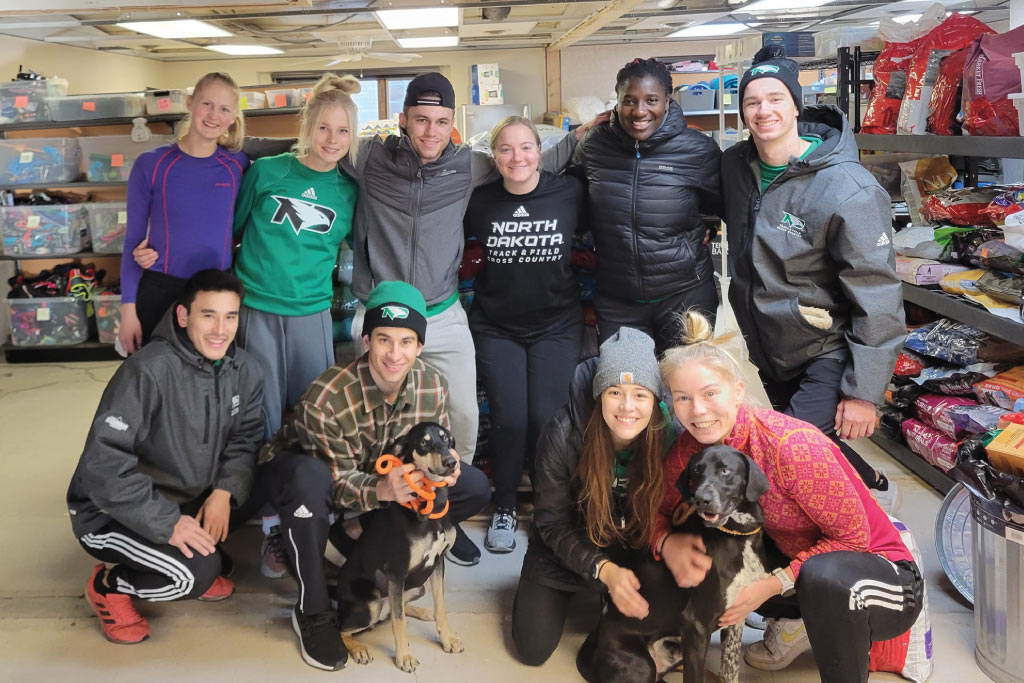 track volunteers