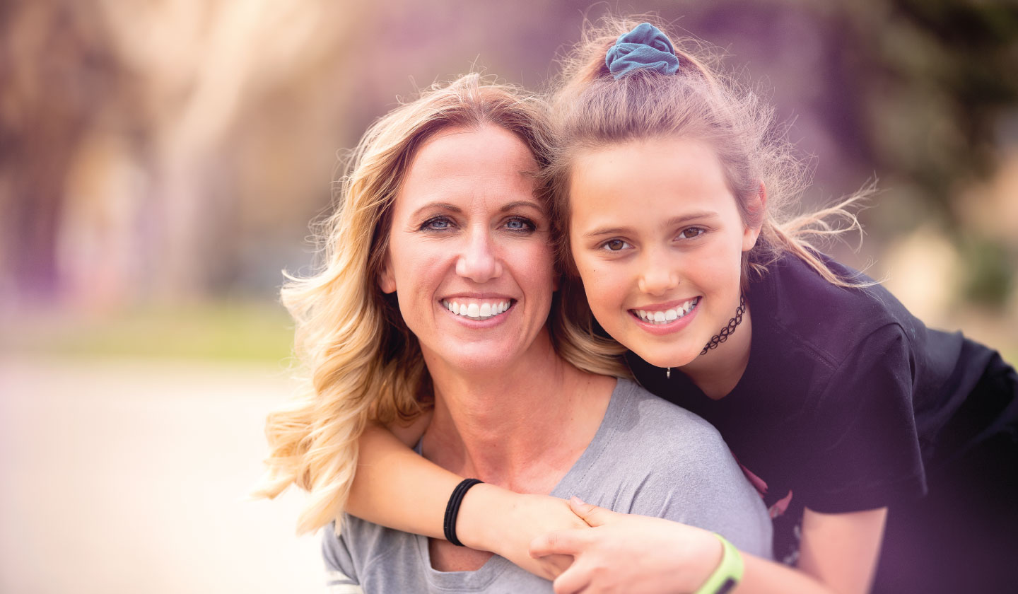 missy heilman and her daughter hugging