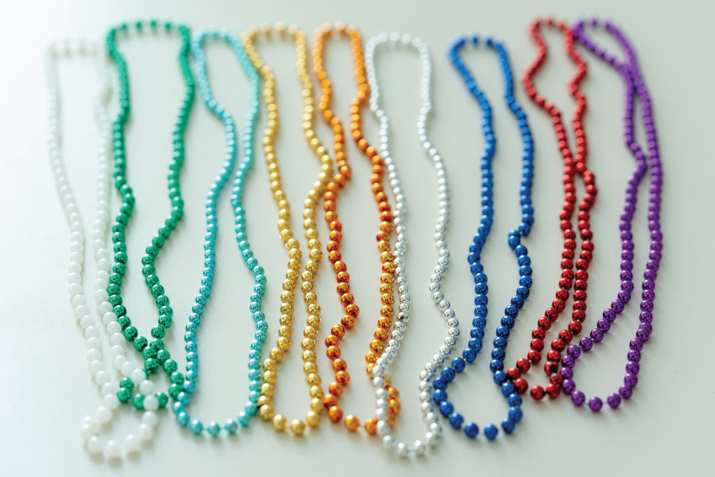 Colorful bead necklaces