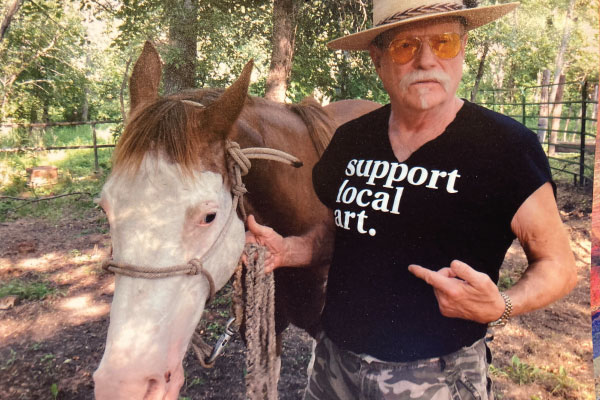 Walter Piehl and his horse