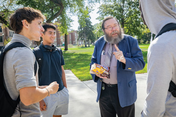 Dr. Doug Munski and students