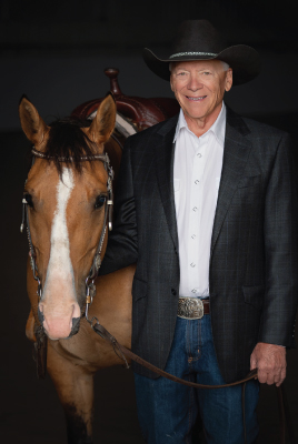 George Eidsness and his horse George and his horse