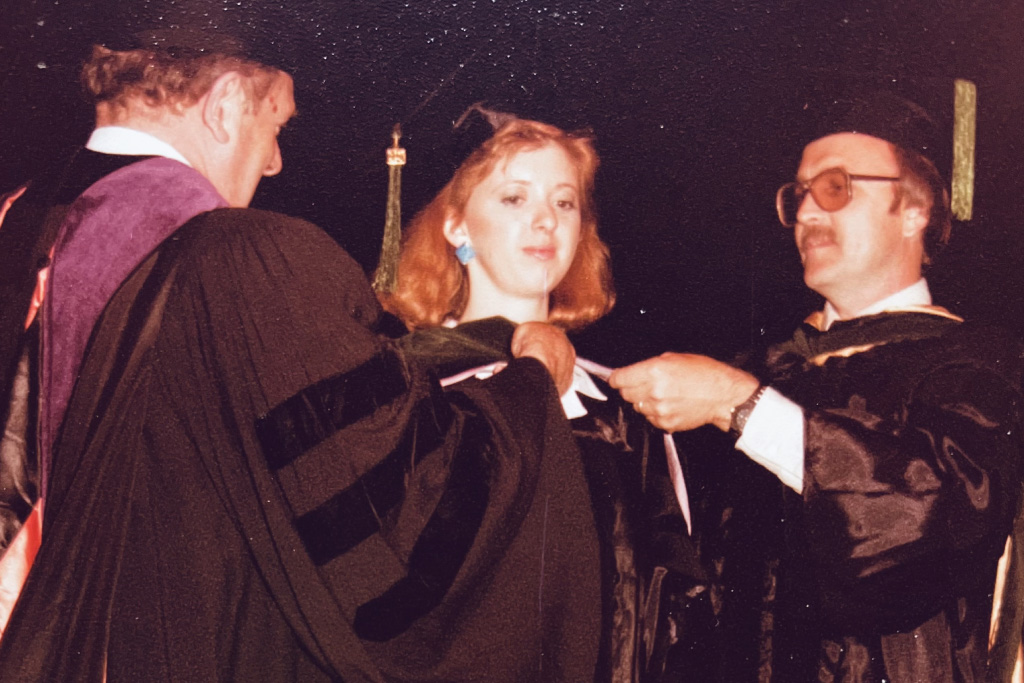 Suzette Peltier hooding