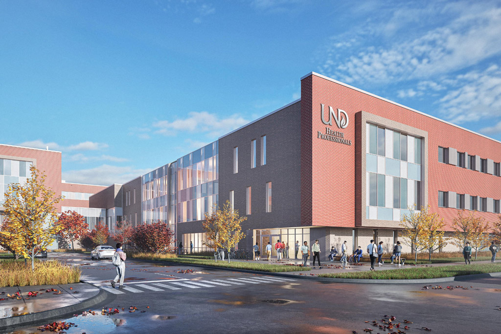 Health professionals building rendering